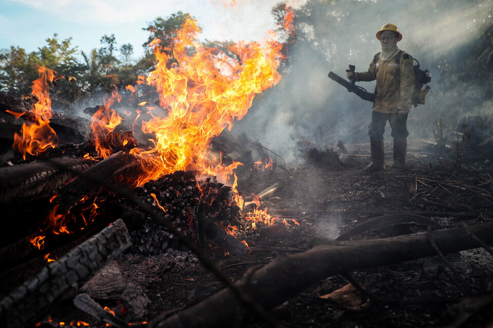 El aumento exponencial del territorio deforestado se disparó con las quemas.