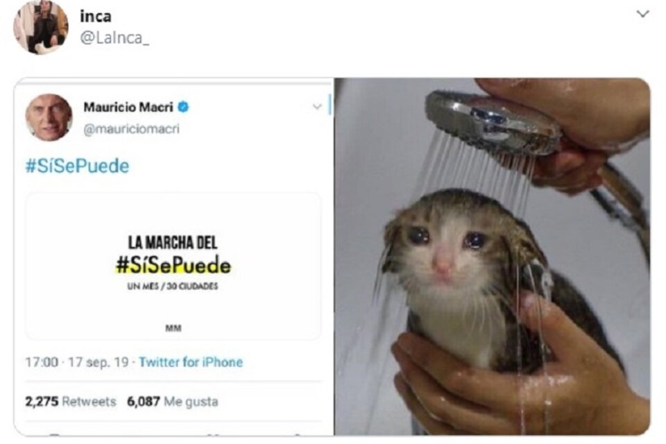 Una de las burlas tuiteras que generó el anuncio de Macri.  (Fuente: Twitter)