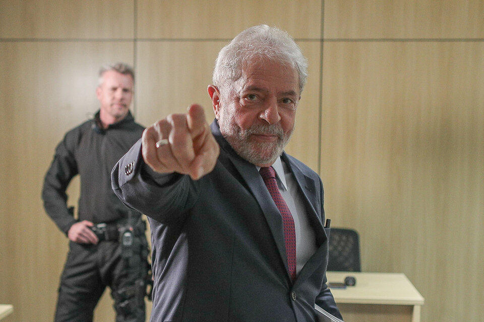 Lula da Silva durante el reportaje que brindó a Página12.  (Fuente: Ricardo Stuckert)