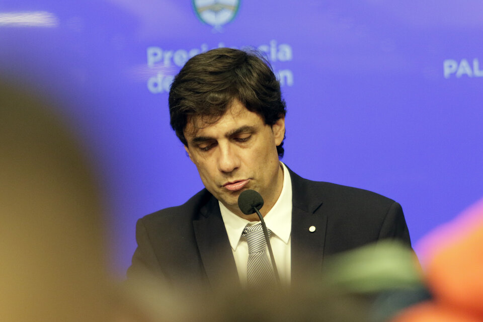 Hernán Lacunza, ministro de Hacienda, giró el proyecto tres semanas más tarde.  (Fuente: Jorge Larrosa)