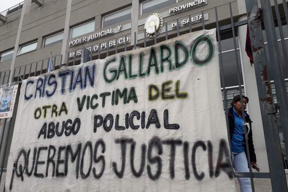 El reclamo en la Ciudad Judicial (Fuente: Gentileza Mariano Poma)