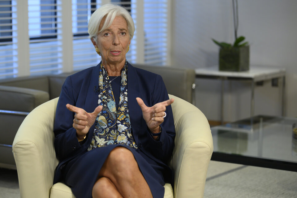 Christine Lagarde defendió el crédito por 57 mil millones de dólares a la Argentina. (Fuente: AFP)