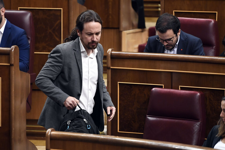 Iglesias,  líder de Podemos, acusó al presidente español de habele mentido (Fuente: AFP)