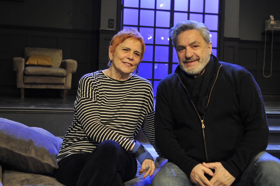 Manso y Grimau, dos artistas de gran trayectoria. La obra se puede ver en el teatro Regio.  (Fuente: Sandra Cartasso)
