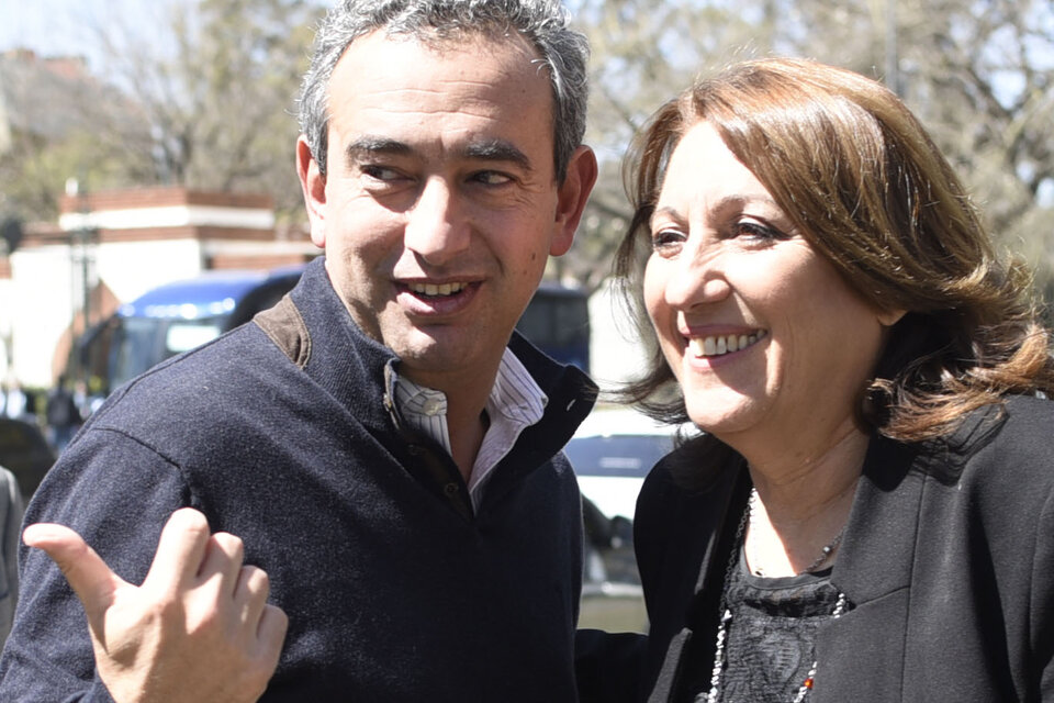 Mónica Fein y Pablo Javkin, en silenciosa disputa. (Fuente: Andres Macera)