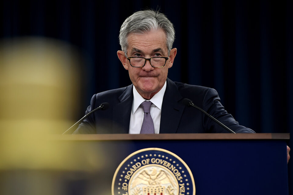 Jerome Powell, presidente de la Reserva Federal. (Fuente: AFP)