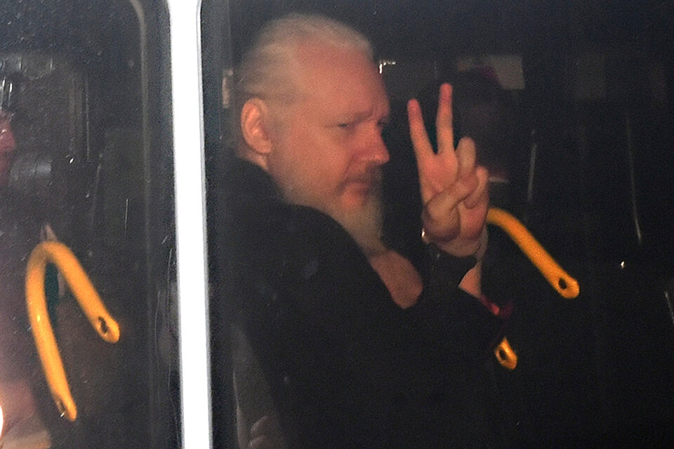 Julian Assange fue detenido en abril.