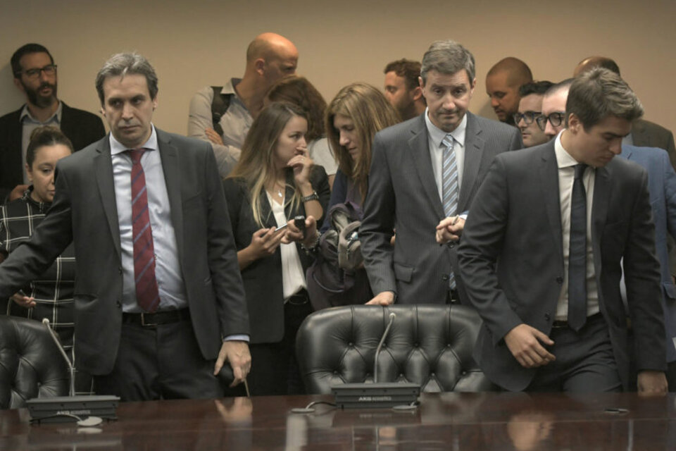 Alejo Ramos Padilla y Laureano Durán, durante las audiencias en el Consejo de la Magistratura.