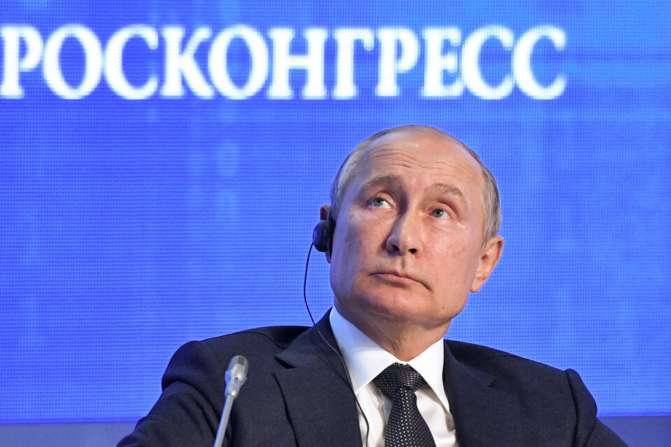 El presidente ruso exculpó a su par estadounidense port el Ucraniagate.  (Fuente: AFP)