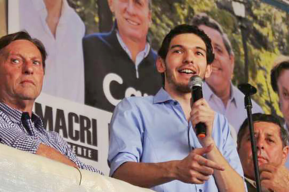 Varisco, Gainza y De Angeli, los tres de Cambiemos de campaña con Macri detrás.