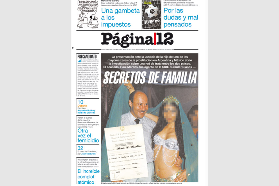 Titulo De Pagina 12 El Derrotero Del Ex Espia Raul Martinsfue Detenido En Mexico Tras Un Largo Proceso De Siete Anos