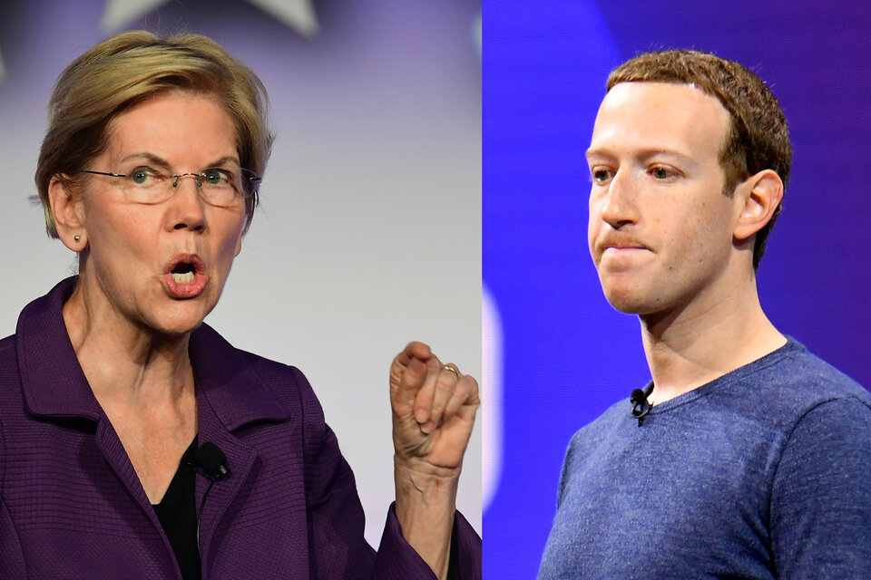 Zuckerberg se molestó por las propuestas antimonopólicas de Warren. 
