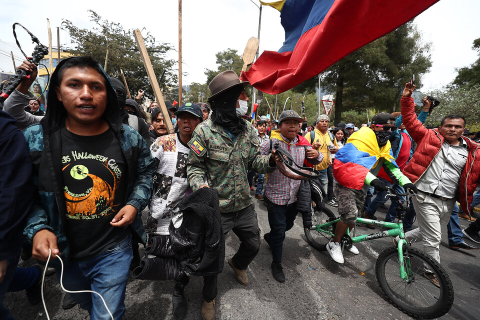 Las protestas de grupos indígenas jaquean al gobierno de Moreno. (Fuente: AFP)