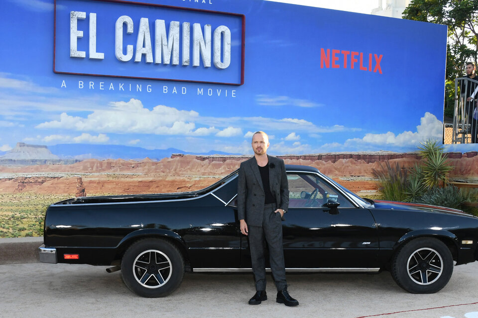 Aaron Paul en la premiere de El Camino, este lunes en Los Angeles.