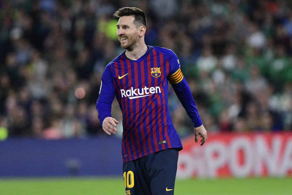 Lionel Messi, con la 10 del Barcelona. 