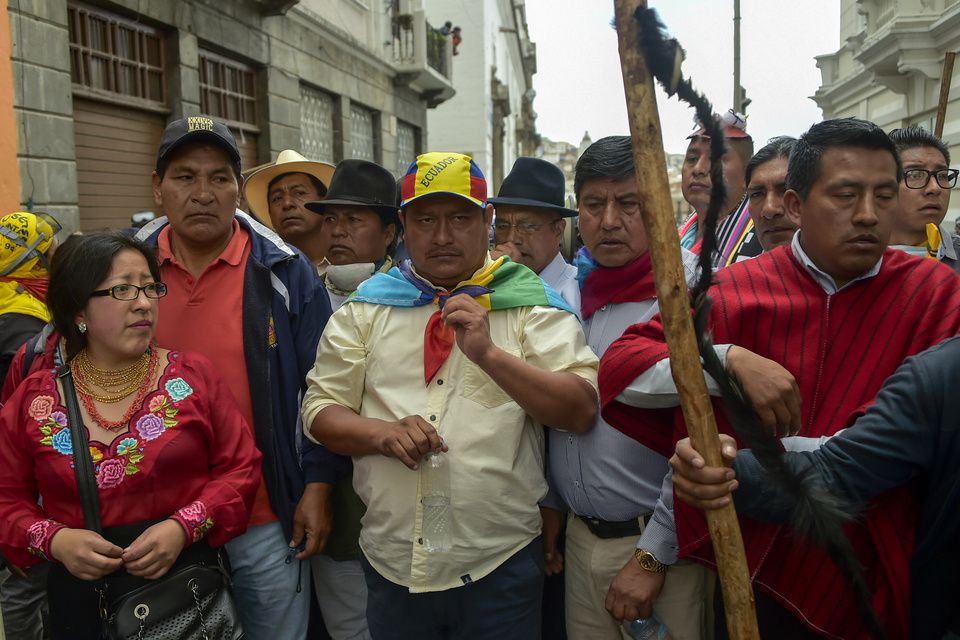 Jaime Vargas, presidente de Conaie.