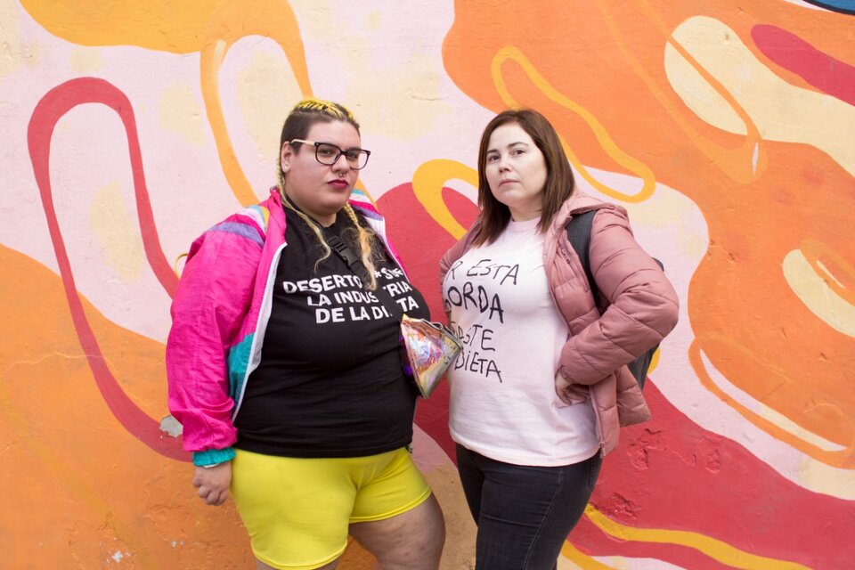 Cherry Veccio y Laura Contrera, activistas de la gordura.  (Fuente: Inmensidades)