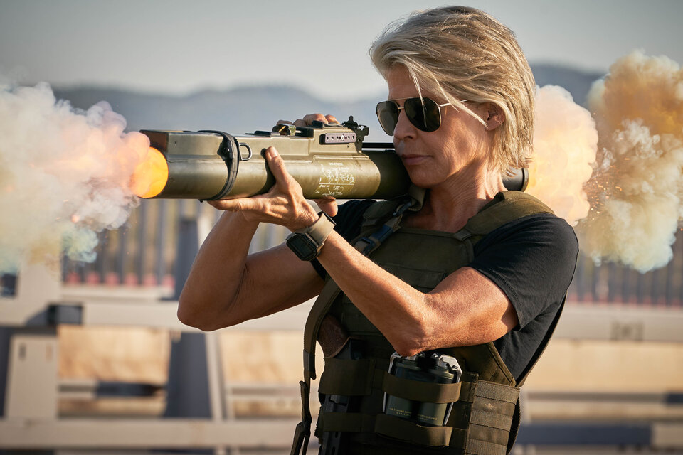 Linda Hamilton en Terminator: Destino oculto