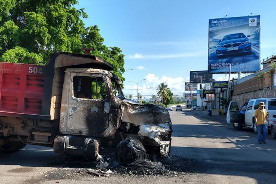 Una imagen de la violencia en Sinaloa.  (Fuente: EFE)