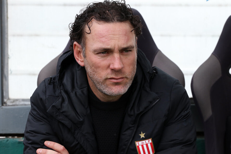 Gabriel Milito, DT de Estudiantes de La Plata. (Fuente: Fotobaires)