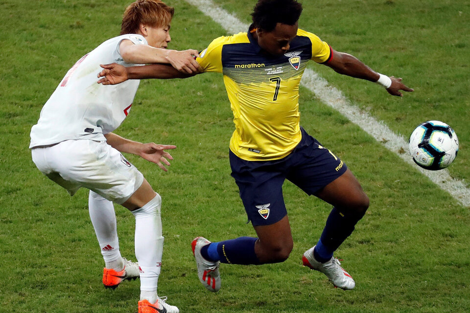 Ecuador y Japón se despidieron de la Copa América con un empate. (Fuente: EFE)