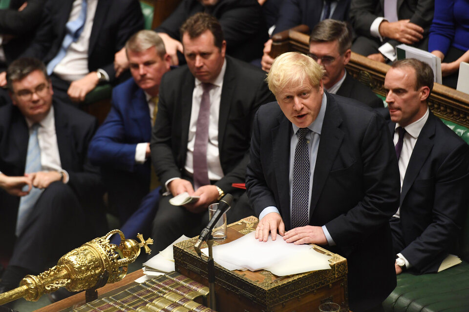 Johnson perdió la sexta votación parlamentaria este sábado.  (Fuente: AFP)