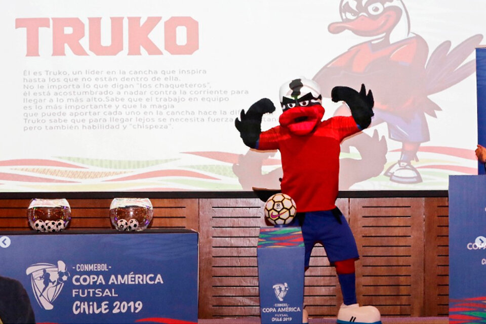 La mascota de la Copa América de Futsal. (Fuente: Prensa Conmebol)
