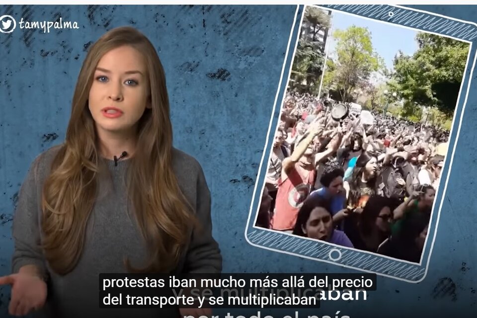 Inna Afinogenova explica en un video de pocos minutos cuál es la situación en Chile.