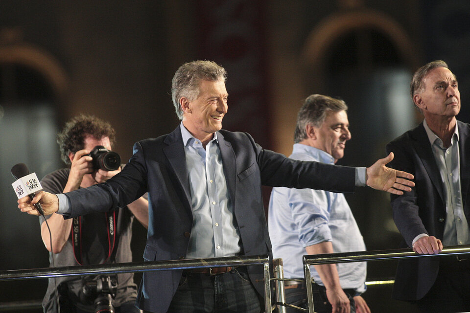 Mauricio Macri en el cierre de Juntos por el Cambio en Córdoba. (Fuente: NA)