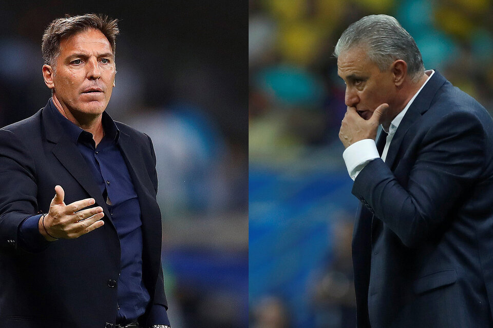 Berizzo vs. Tite, el duelo de entrenadores en Porto Alegre. (Fuente: EFE)