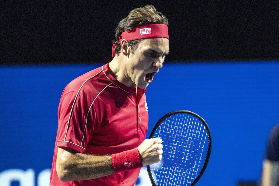 Federer celebra el pase a una nueva final. (Fuente: EFE)