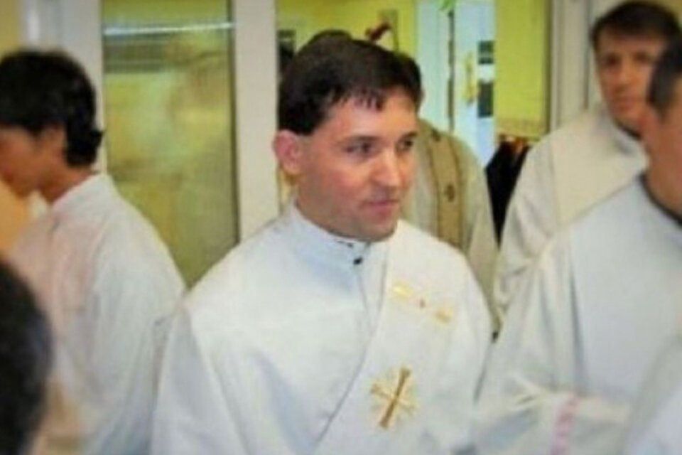 El sacerdote Cristian Vázquez. 