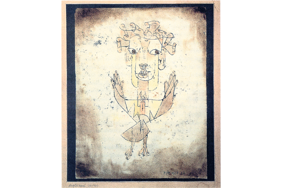 Angelus Novus (1920), acuarela de Paul Klee.