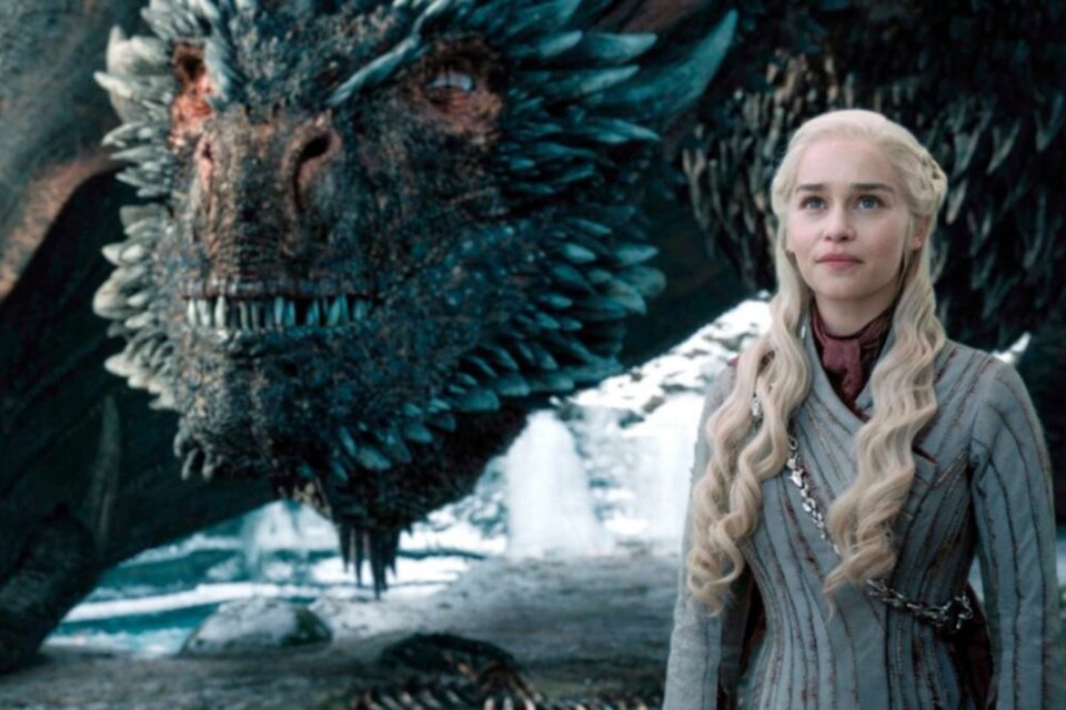 Daenerys Targaryen y Drogon, protagonistas de Game of Thrones.
