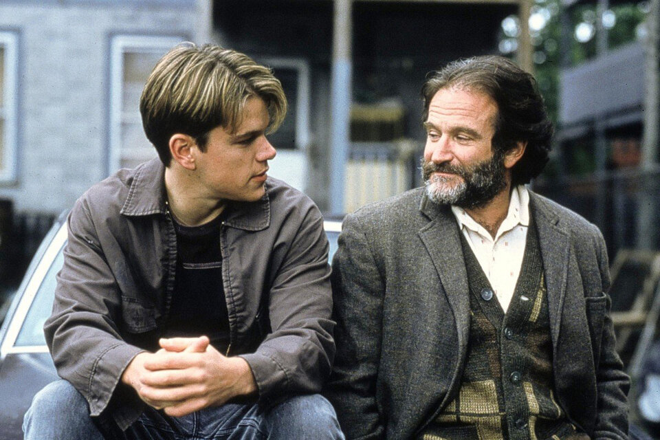 Matt Damon y Robin Williams en En busca del destino