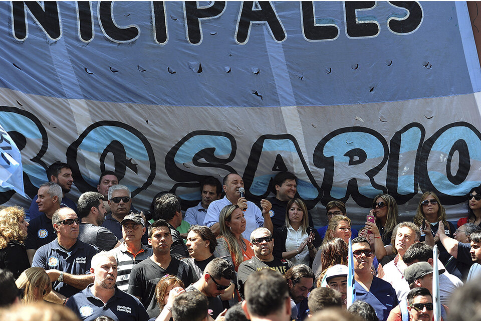 El 9 de octubre los trabajadores municipales manifestaron su descontento. (Fuente: Sebastián Granata)