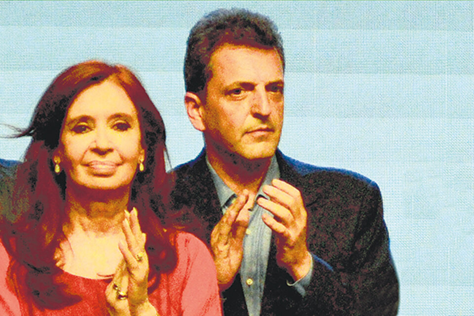 Cristina Fernández y Sergio Massa se reunieron para planificar el trabajo parlamentario. (Fuente: Sandra Cartasso)