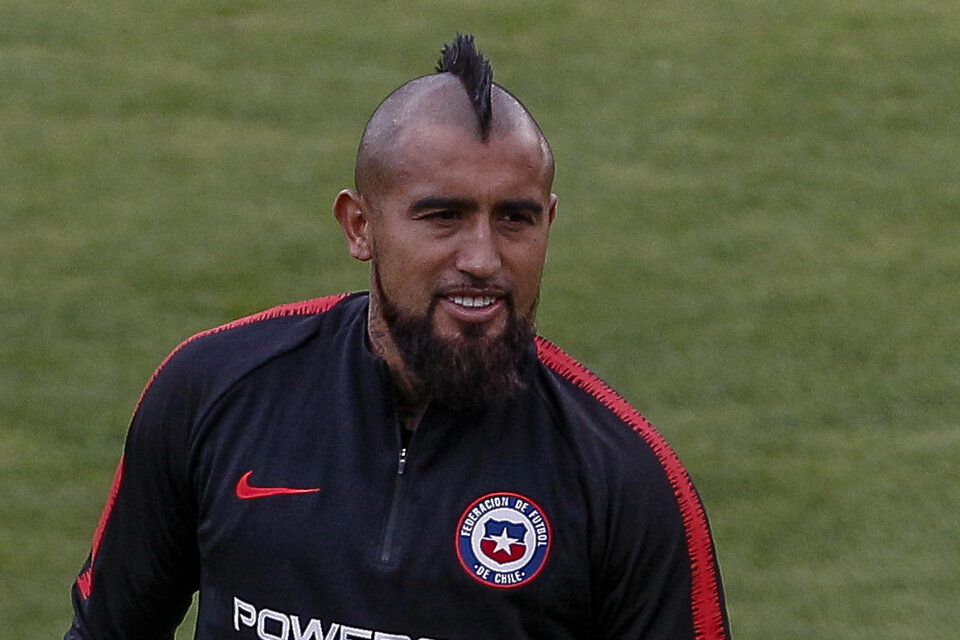 Arturo Vidal, una de las cartas de triunfo del conjunto chileno. (Fuente: AFP)