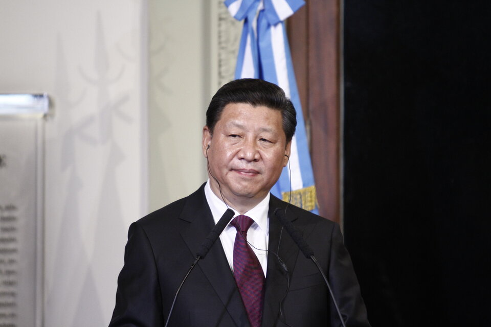 El presidente de China, Xi Jinping. Trenes, una central atómica y represas del Sur son las tres inversiones chinas más millonarias en el país. (Fuente: Leandro Teysseire)