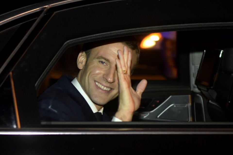 Macron, a su llegada a la Argentina, hace casi un año, cuando la Cumbre del G-20.  (Fuente: Noticias Argentinas)