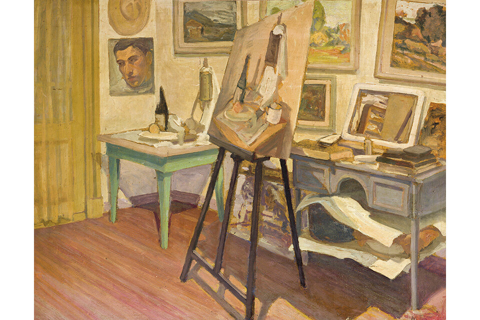 "Interior de taller", obra de Manuel Ferrer Dodero.