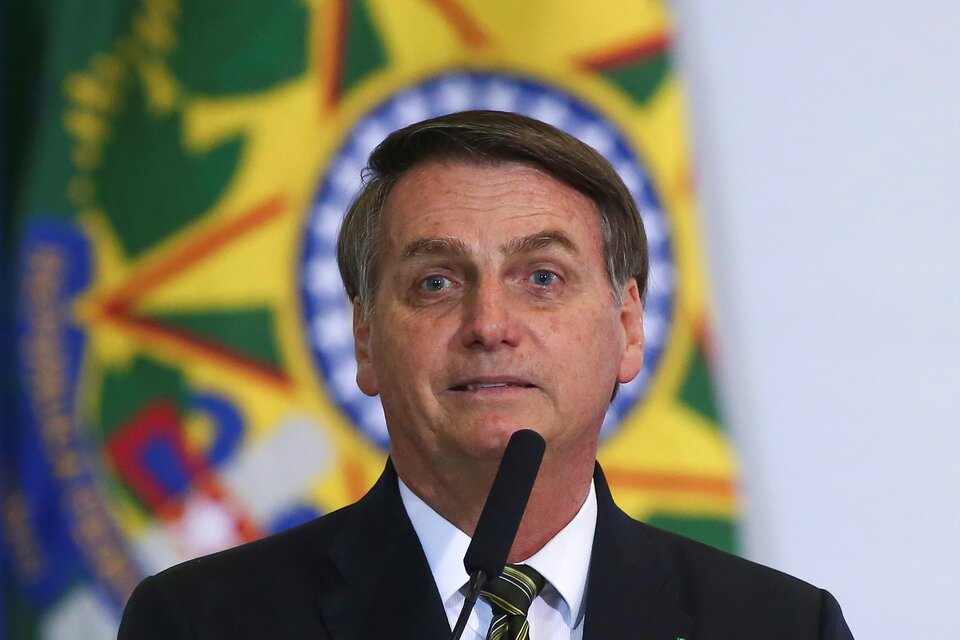 El anuncio fallido de Bolsonaro. (Fuente: AFP)