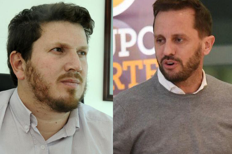 Federico Angelini (PRO) y Martín Rosúa (UCR), cabezas de listas de precandidato a Diputados en Santa Fe. (Fuente: Twitter Martín Rosúa)