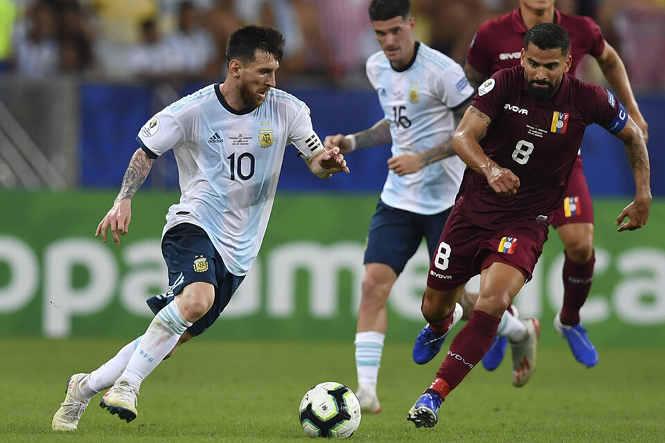 Messi, esta vez estuvo entre los más flojitos de la Argentina. "No estoy haciendo mi mejor Copa América", admitió.