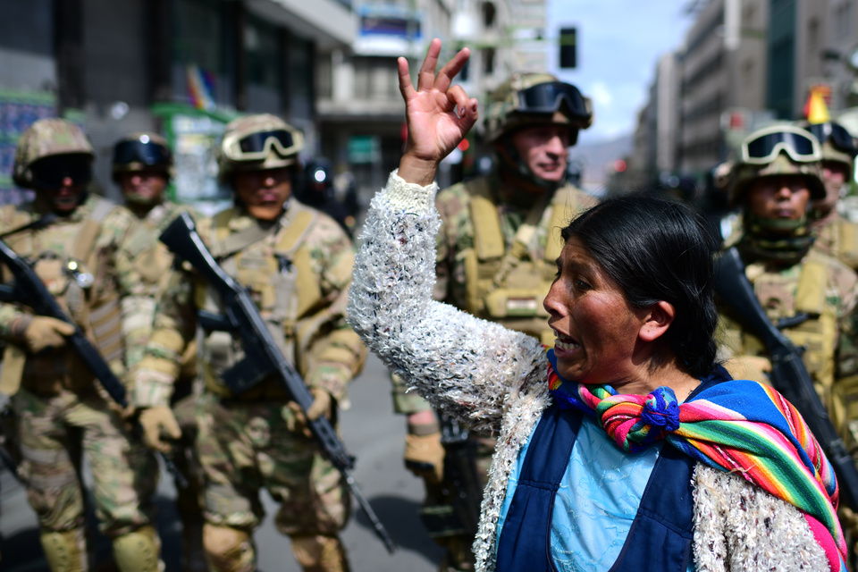 Resultado de imagen de represión bolivia"