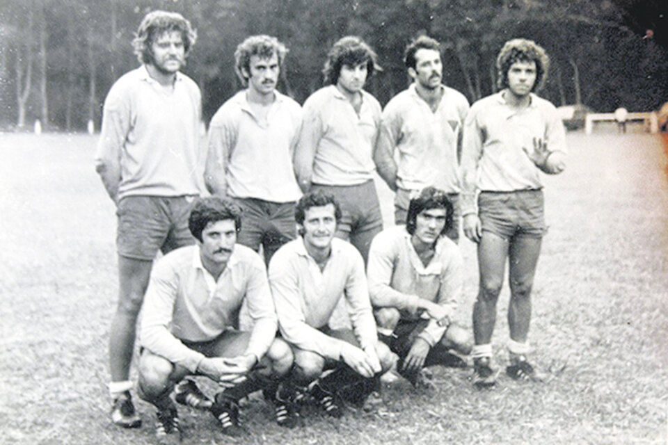 Los jugadores de La Plata Rugby Club de fines de los setenta.