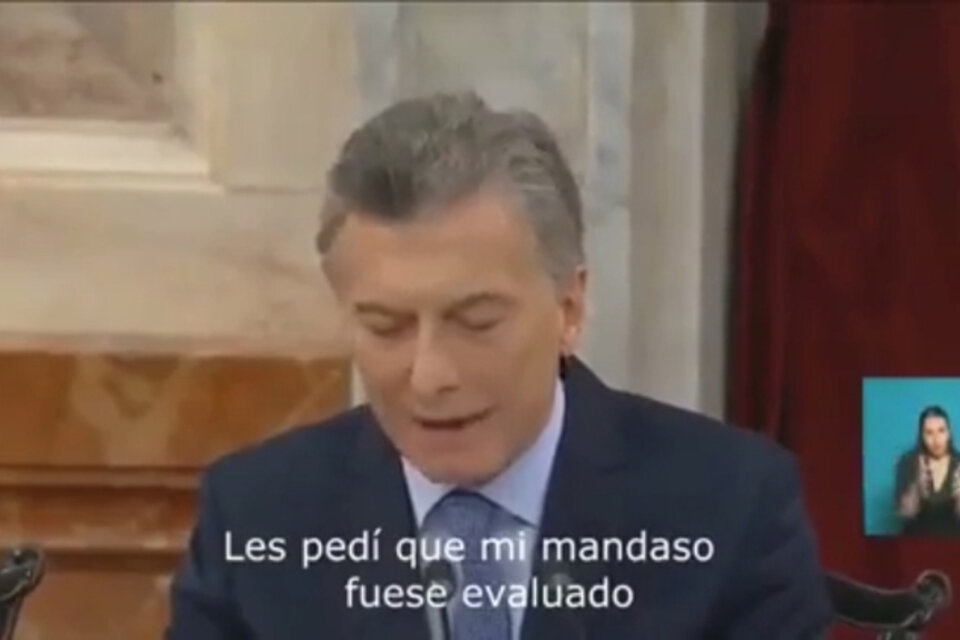 Macri abrió las sesiones del Congreso por última vez en su mandato el pasado 1º de marzo. 