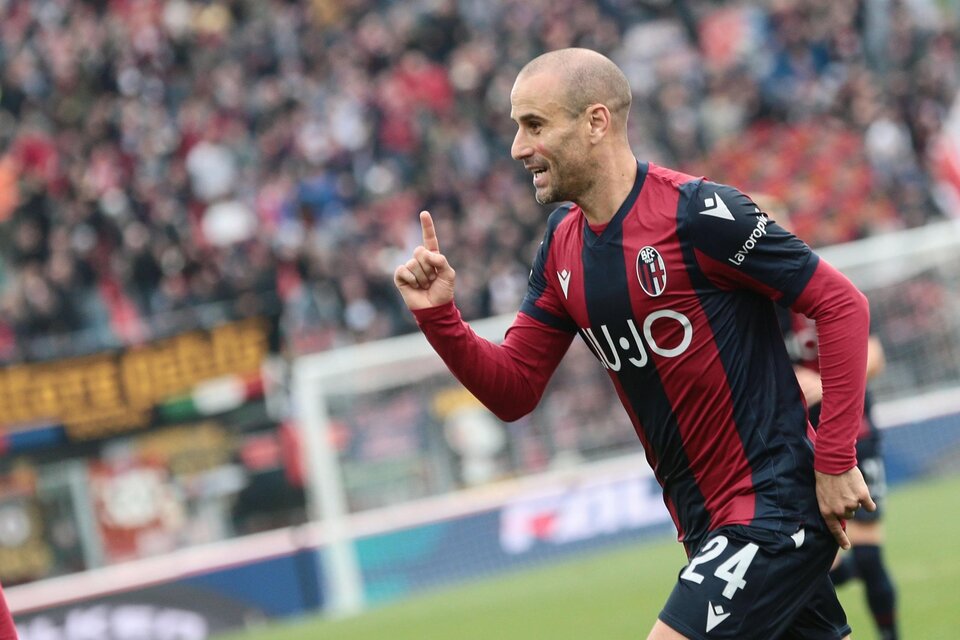Rodrigo Palacio, a los 37 años sigue haciendo goles en el fútbol italiano  (Fuente: AFP)