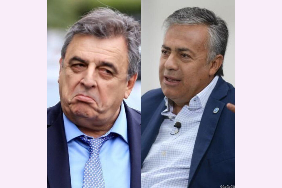 Mario Negri y Alfredo Cornejo, dos que disputan la conducción del bloque de diputados nacionales de la UCR.