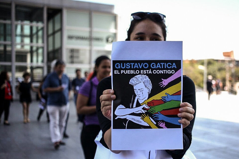 Gustavo Gatica se ha convertido en un símbolo de la lucha contra la represión.
